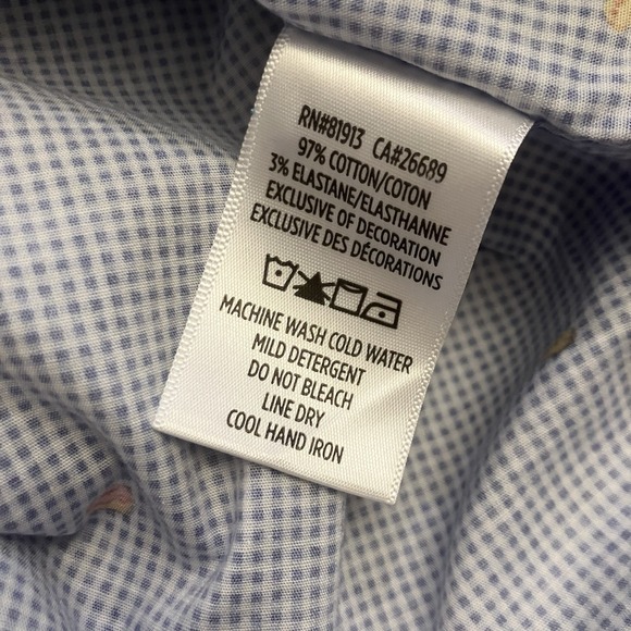 Robert Graham Shirt Mens Medium Gingham Button Down Flip Cuff Food Print Novelty - Picture 4 of 11